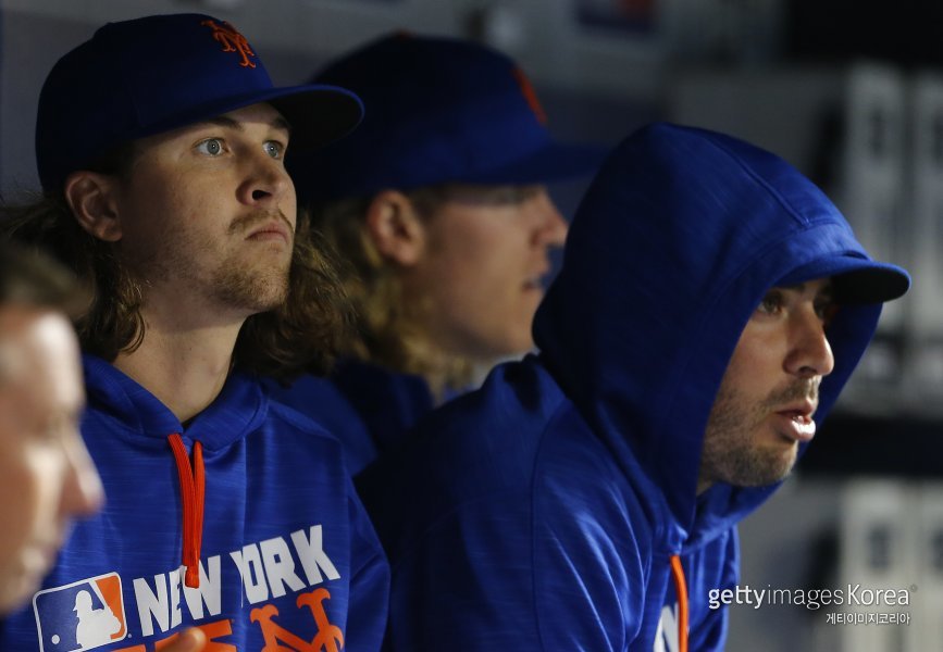 제이콥 디그롬-맷 하비-노아 신더가드. 사진=게티이미지코리아