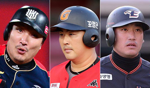 지난 2015년 2차 드래프트로 팀을 옮긴 kt 이진영-롯데 박헌도-한화 장민석(왼쪽부터). 사진|스포츠동아DB·스포츠코리아