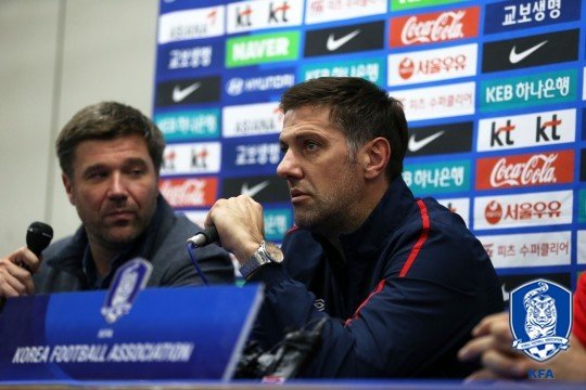 크르스타이치 믈라덴 감독대행. 사진제공|대한축구협회