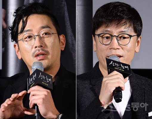 ‘신과함께’ 하정우(왼쪽)-김용화 감독. 스포츠동아DB