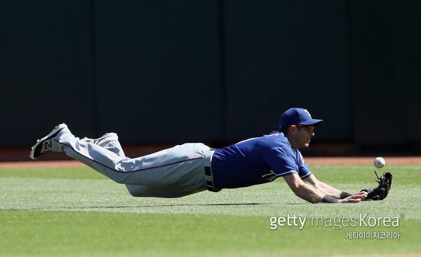 한화가 메이저리그 텍사스 출신의 외야수 제라드 호잉을 새 외국인타자로 영입했다. 호잉은 빠른 발과 견고한 수비가 강점이다. 사진=게티이미지코리아