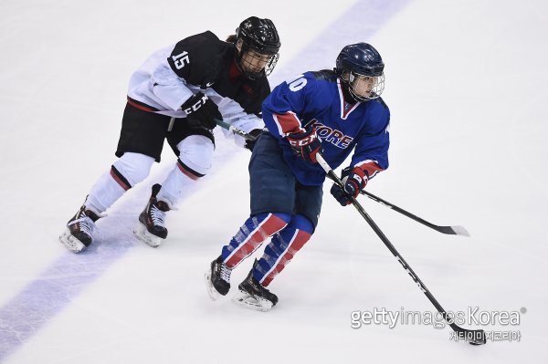 여자 아이스하키 대표팀 경기 장면. 사진=게티이미지코리아