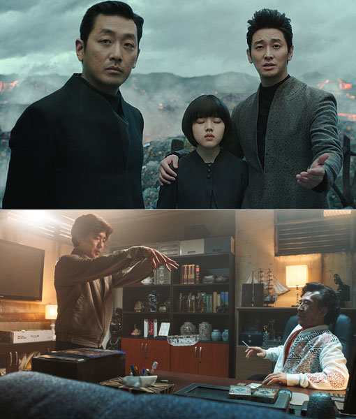 영화 ‘신과함께 - 죄와 벌’(위쪽)은 개봉 전 이미 103개국에 판매됐고, 31일 개봉하는 ‘염력’은 지난해 넷플릭스에 판매돼 전 세계 190개국에서 공개될 예정이다. 사진제공｜롯데엔터테인먼트·NEW