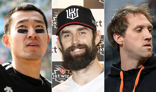 KIA 정성훈-kt 니퍼트-두산 린드블럼(왼쪽부터). 사진｜스포츠동아DB·kt wiz