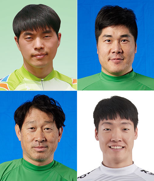 황인혁-김주상-김관희-박종현(왼쪽 상단부터 시계방향으로)