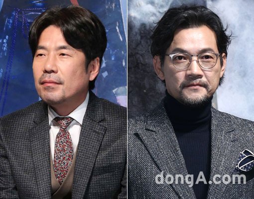 배우 오달수(왼쪽)-정진영. 동아닷컴DB