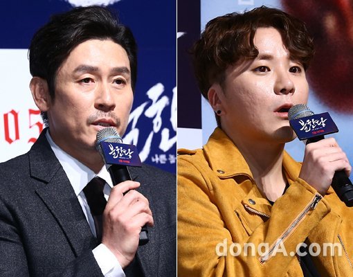 배우 설경구(왼쪽)가 지난해 개봉한 영화 ‘불한당: 나쁜 놈들의 세상’을 함께했던 변성현 감독(오른쪽)과 다시 의기투합하기로 했다. 두 사람은 70년대 정치판 이야기를 그린 ‘킹메이커’를 합작할 계획이다. 동아닷컴DB