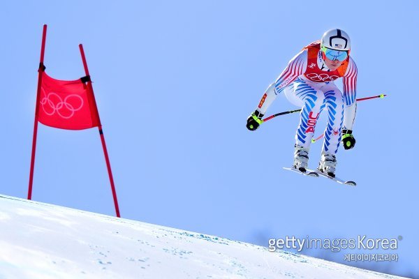 ‘스키 여제’ 린지 본은 할아버지가 참전했던 한국전쟁이 열린 땅에서 뜻 깊은 올림픽 경기를 펼치고 있다. 사진=게티이미지코리아