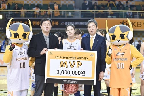 퓨처스리그 MVP 김한비. 사진제공｜WKBL