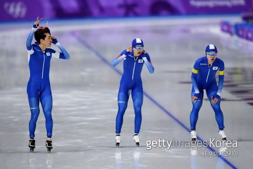 한국 남자 팀추월 대표팀. 사진=게티이미지코리아