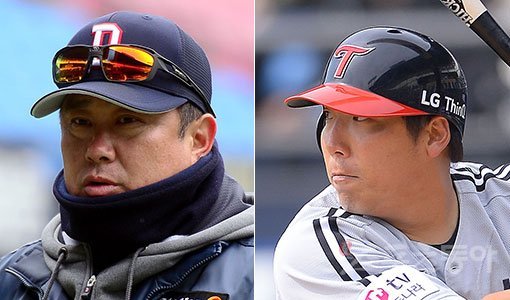 두산 김태형 감독-LG 김현수(오른쪽). 스포츠동아DB
