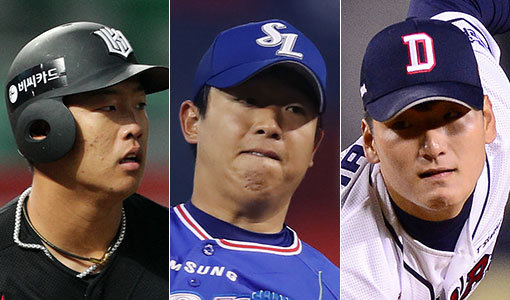 kt 강백호-삼성 양창섭-두산 곽빈(왼쪽부터). 사진|스포츠동아DB·스포츠코리아