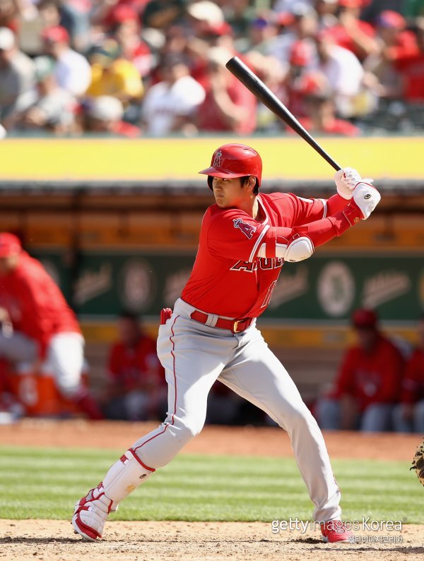 타격하는 오타니. 사진=게티이미지코리아