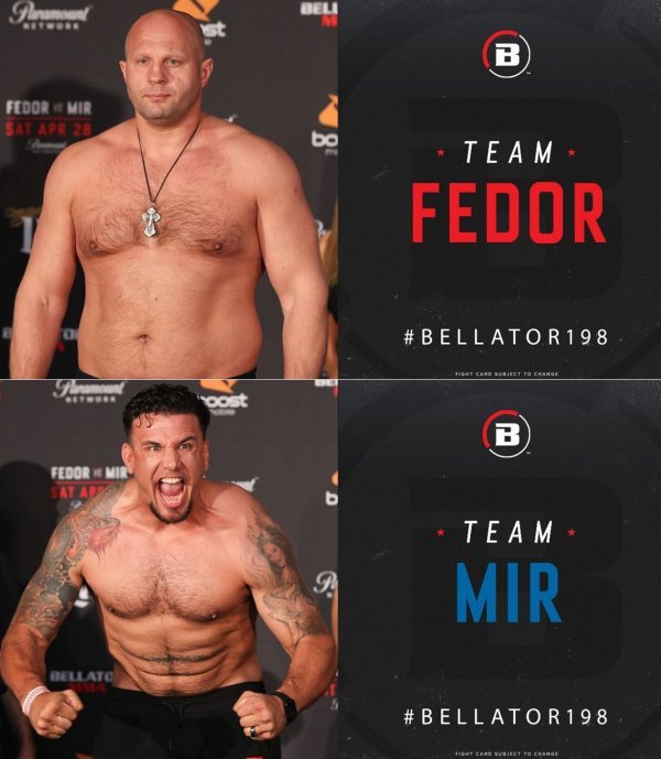 효도르-미어(아래). 사진｜벨라토르 페이스북