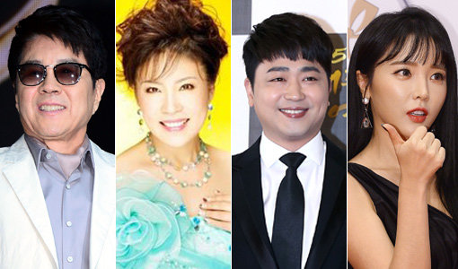 귀에 쏙쏙 꽂히는 멜로디의 트로트는 선거송의 백미다. 가수 조용필, 김연자, 박현빈, 홍진영(왼쪽부터)의 노래는 이번 6·13 지방선거에서 각 정당의 선거송으로 선정됐다. 사진|스포츠동아DB·동아닷컴DB·베스트엔터테인먼트