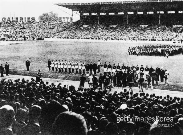 1938년 월드컵 당시 이탈리아와 헝가리의 결승전 모습. 사진=게티이미지코리아