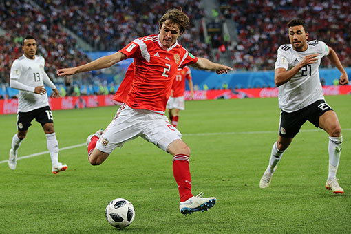 이번 러시아월드컵에서 러시아대표팀의 주전 풀백으로 활약 중인 마리오 페르난데스. 사진제공|러시아축구협회