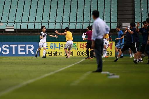 경남 쿠니모토. 사진제공｜한국프로축구연맹