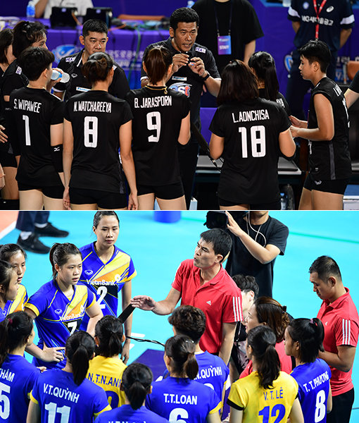 태국팀(위쪽)-베트남팀. 사진제공|KOVO