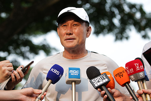 2018자카르타-팔렘방아시안게임 남자 축구대표팀 김학범 감독. 사진제공|대한축구협회