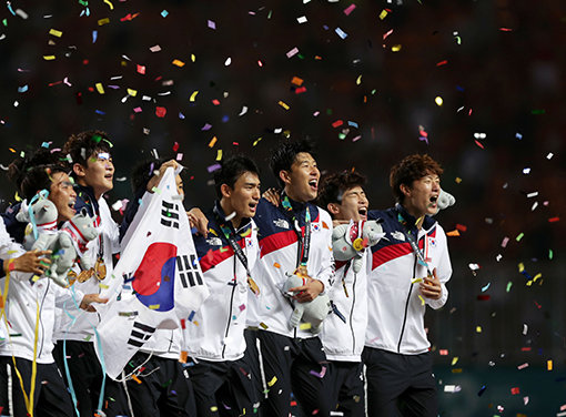 2018자카르타-팔렘방아시안게임 한국 남자 축구대표팀. 사진제공｜대한축구협회