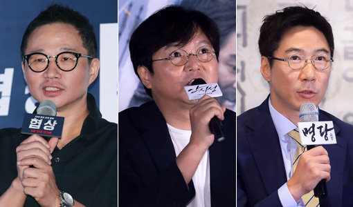 영화 ‘협상’의 이종석 감독-‘안시성’의 김광식 감독-‘명당’의 박희곤 감독(왼쪽부터). 사진｜스포츠코리아·스포츠동아DB