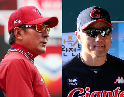 KIA 김기태 감독(왼쪽)-롯데 조원우 감독. 사진|스포츠코리아·스포츠동아DB