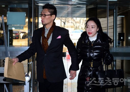 왕진진(왼쪽)·낸시랭 부부. 스포츠동아DB