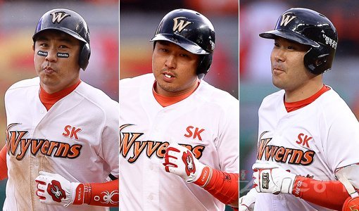 SK 김강민-최정-이재원(왼쪽부터). 스포츠동아DB