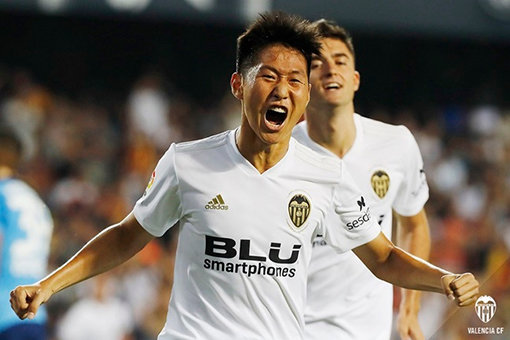 발렌시아 1군에 데뷔한 이강인. 사진제공｜발렌시아CF