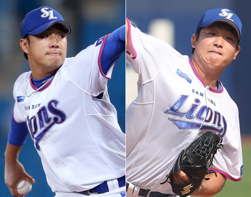 삼성 최충연(왼쪽)-양창섭. 사진제공｜스포츠코리아