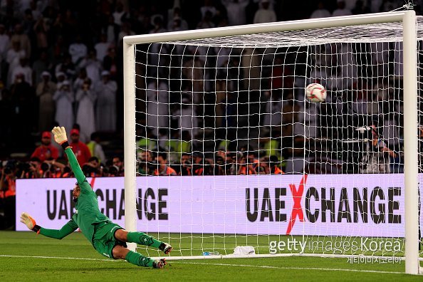 아랍에미리트의 페널티킥 장면. 사진=게티이미지코리아