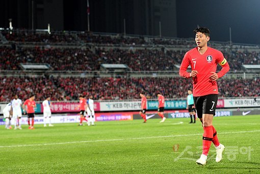 한국 남자 축구대표팀 손흥민. 스포츠동아DB