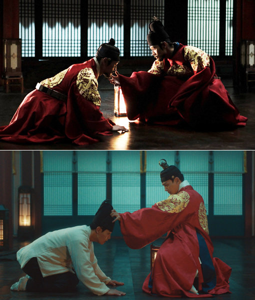 드라마 ‘왕이 된 남자’는 영화 ‘광해, 왕이 된 남자’를 리메이크했지만 다른 개성으로 재미를 높인다. 한 캐릭터를 달리 연기하는 이병헌-여진구(사진), 류승룡-김상경, 한효주-이세영 이들의 모습을 비교해보는 재미도 쏠쏠하다. 사진제공｜CJ엔터테인먼트·tvN