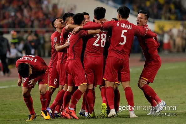 베트남 축구대표팀. 사진=게티이미지코리아