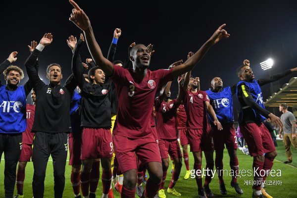 카타르 축구대표팀. 사진=게티이미지코리아
