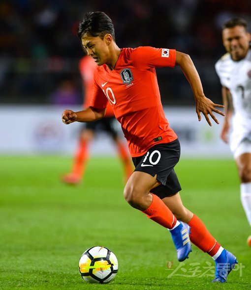 한국 남자 축구대표팀 이승우. 스포츠동아DB