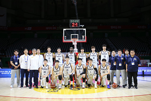 한국 남자 농구대표팀. 사진제공｜대한민국농구협회