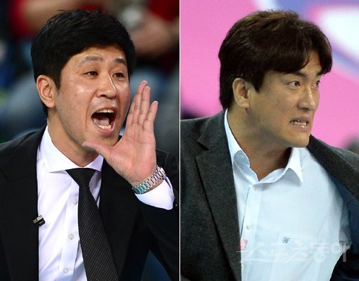 도로공사 김종민 감독(왼쪽)-GS칼텍스 차상현 감독. 스포츠동아DB