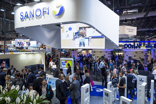 헬스케어·스마트팜 스타트업들이 글로벌 기업의 육성 프로그램 등을 통해 해외 시장 진출을 모색하고 있다. 사노피는 5월16일부터 18일까지 프랑스 파리에서 열리는 ‘비바 테크놀로지 2019’에 스타트업과 함께 참가한다. 사진은 2018년 ‘비바 테크놀로지 2018’에 개설한 사노피 부스. 사진제공｜사노피