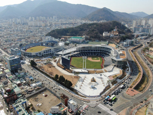 창원NC파크 마산구장 항공사진. 사진제공｜창원시청