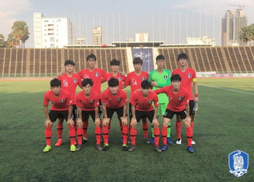 한국 U-23 축구대표팀. 사진제공｜대한축구협회