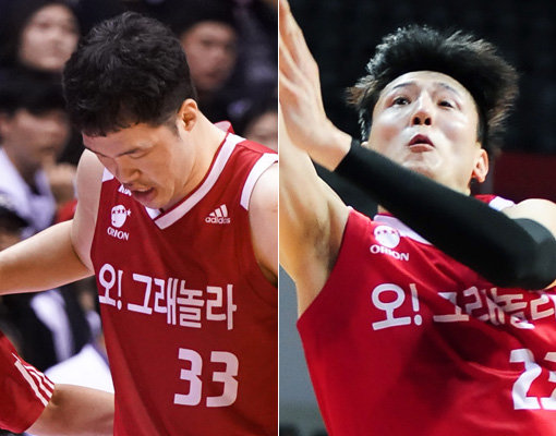 오리온 이승현(왼쪽)-최진수. 사진제공｜KBL