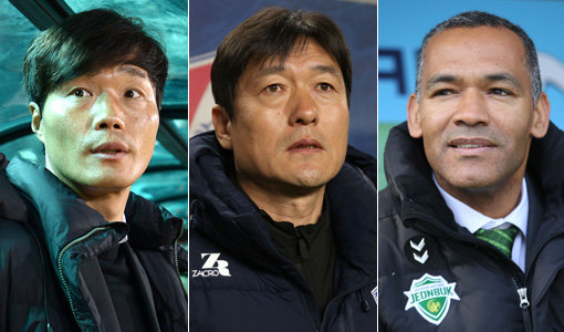 성남 남기일 감독-수원 이임생 감독-전북 모라이스 감독(왼쪽부터). 사진|스포츠동아DB·한국프로축구연맹