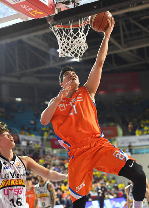 전자랜드 이대헌. 사진제공｜KBL
