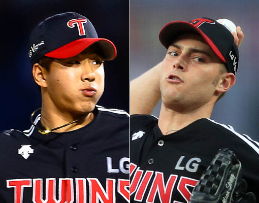 LG 정우영(왼쪽)-윌슨. 사진|스포츠동아DB·스포츠코리아