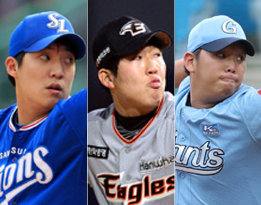 삼성 원태인-한화 박상원-롯데 서준원(왼쪽부터). 사진|스포츠코리아·스포츠동아DB