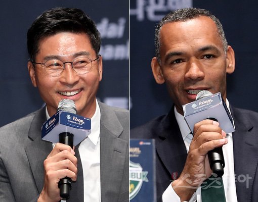 울산 김도훈 감독(왼쪽)-전북 모라이스 감독. 김진환 기자 kwangshin00@donga.com