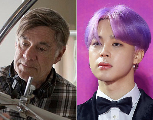영화 감독 구스 반 산트(왼쪽)-방탄소년단 지민. 사진｜그린나래미디어·스포츠동아DB