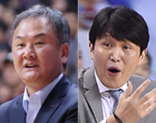 현대모비스 유재학 감독(왼쪽)-우리은행 위성우 감독. 사진｜KBL·WKBL